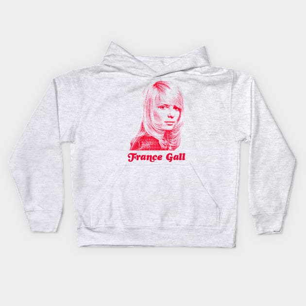 France Gall ---- Retro Fan Design Kids Hoodie by unknown_pleasures